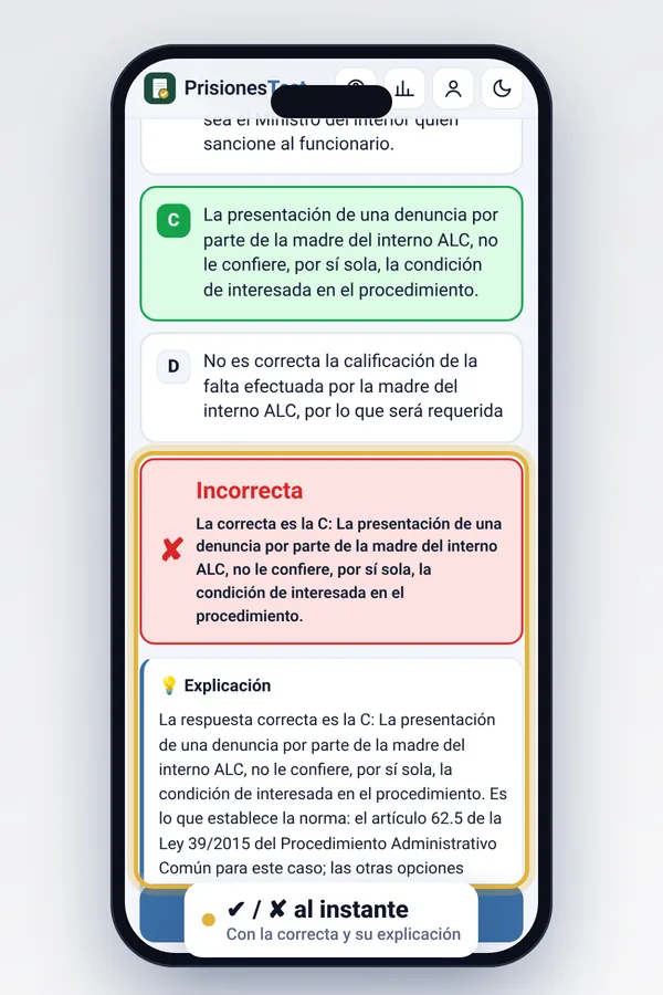 Pregunta corregida con explicación